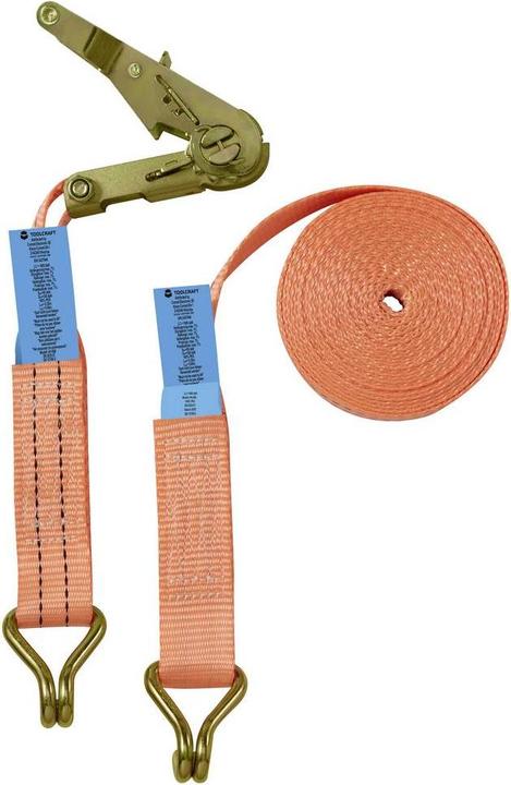 Produktbild Toolcraft Spanngurt mit Ratsche 38 mm x 6 m, 2 kg, 4 Stk
