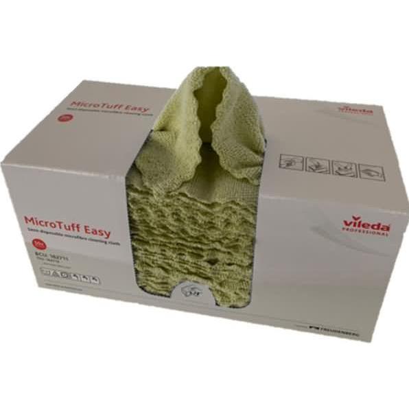 Vileda Microfasertuch MicroTuff Easy 30x30cm gelb VE=50 Stück, Reinigungsutensil, Gelb