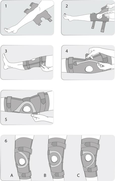Actual product image BioSkin Q Brace knee support (L)