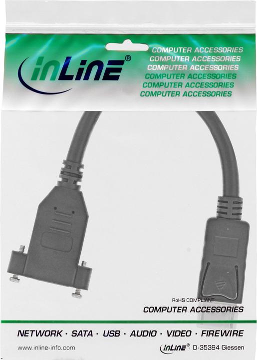Produktbild InLine DisplayPort — DisplayPort (0.20 m, DisplayPort, 1.2)