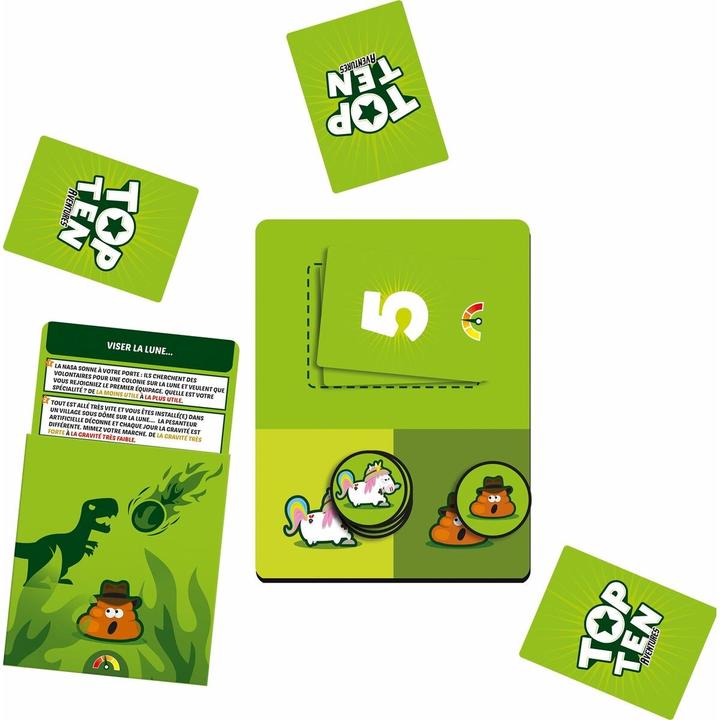 Actual product image Cocktail games Top Ten Aventures (Fr) (Deck of cards, French)