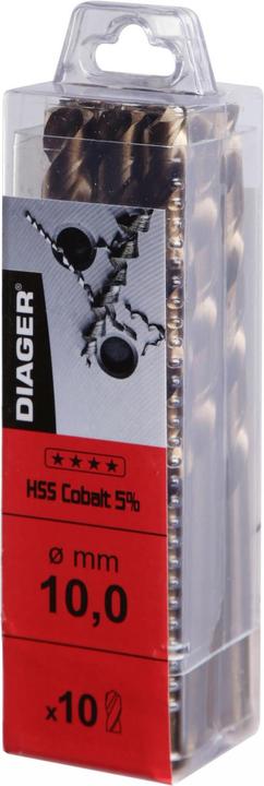 Produktbild Diager HSS cobalt 5% 10 Stk. 10 (10 Millimeter)