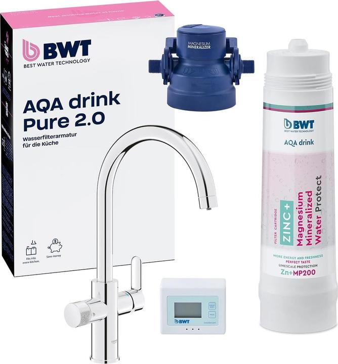 BWT AQA drink Pure Wasserhahn mit Filter Zinc MP200