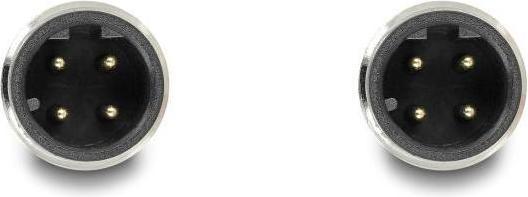 Actual product image Delock M12 cable D-coded 4 pin plug to plug PUR (TPU) 2 m (SF/UTP, 2 m)