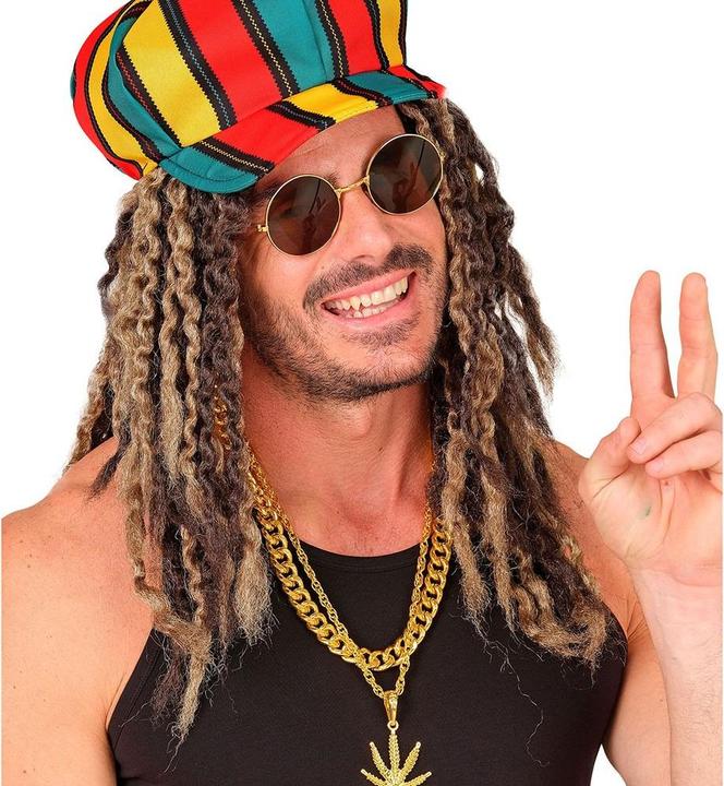 Produktbild Widmann Rastafarian Perücke blond/braun in Box