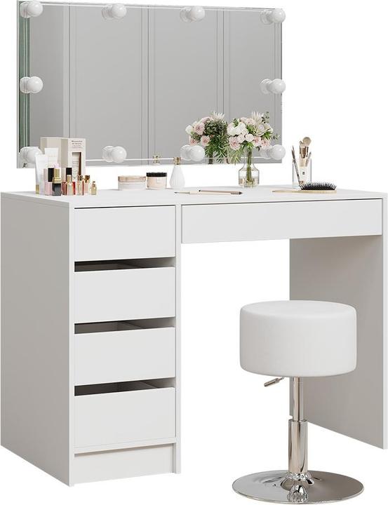 Image du produit Vicco Thalia avec tabouret et éclairage (100 x 50 x 75.50 cm)