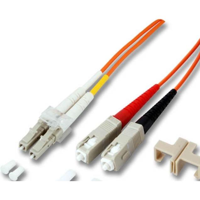 EFB Elektronik Duplex Jumper LC/SC 50/125µ,2 Meter, ECOFIBER, OM2, LSZH (CAT7, 2 m), Netzwerkkabel