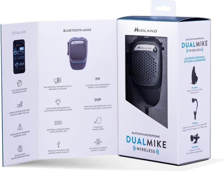 Produktbild Midland Microfono Dual Mike Wireless C1363 (100 km)