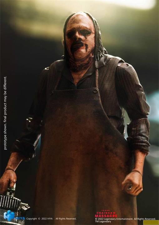 Actual product image Hiya Toys Texas Chainsaw Massacre (2022) figurine 1/18 Exquisite Mini Leatherface 12 cm
