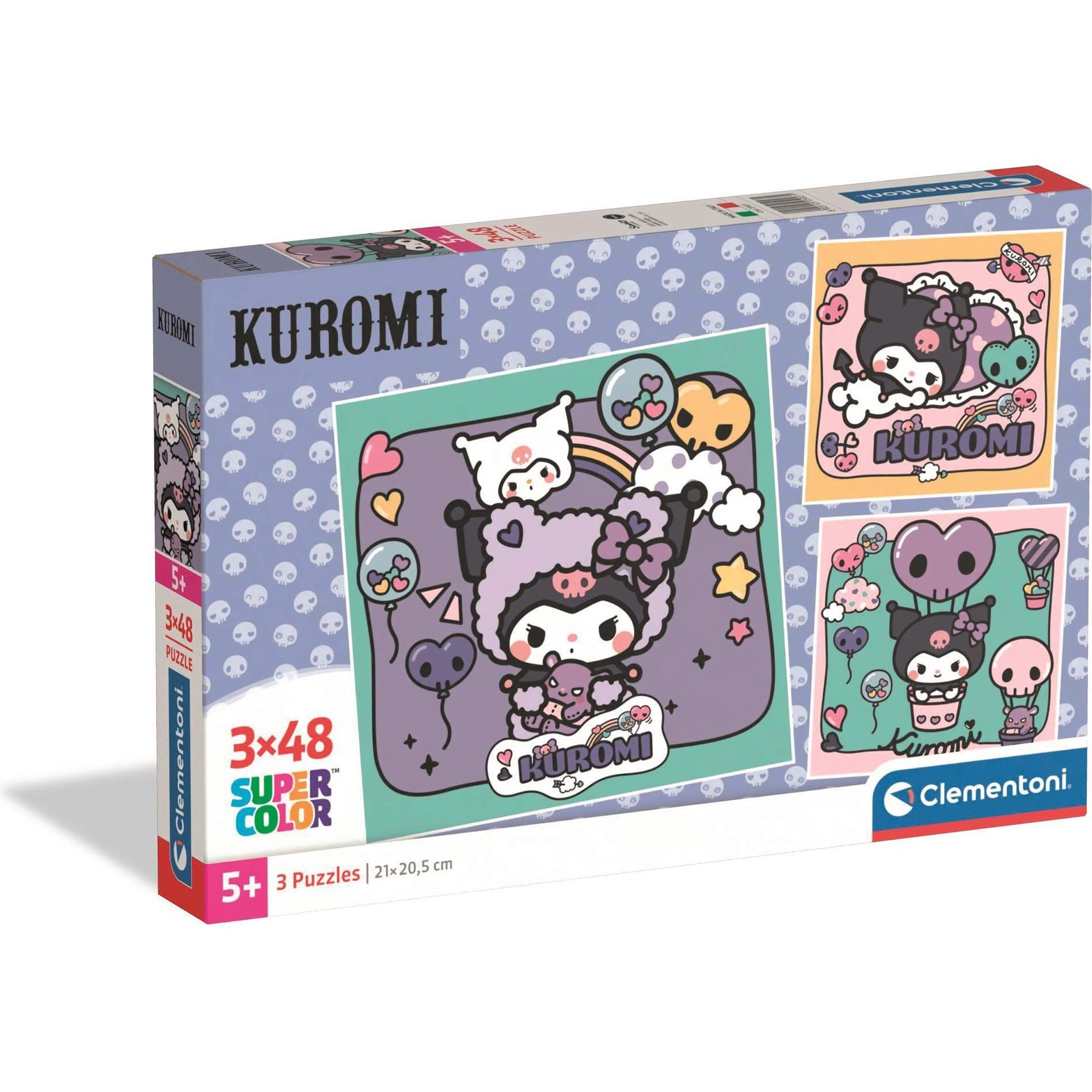 Clementoni Puzzle 3x48 Kuromi (48 pezzi)