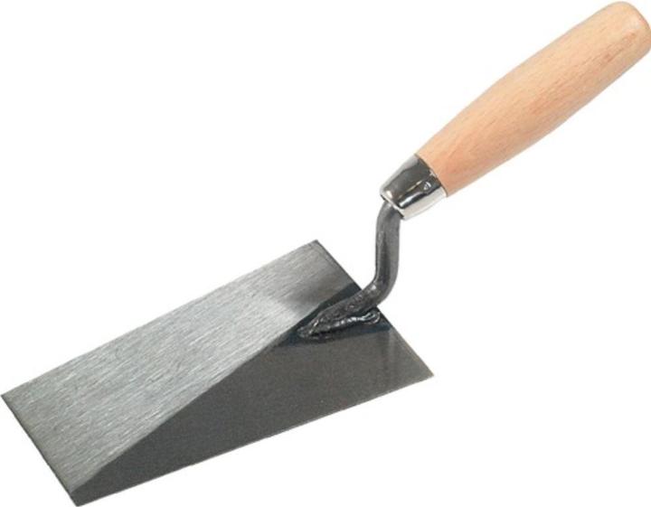 Actual product image Schwan Berner Plastering Trowel length 140 mm width 80 mm hardened, w. beechwood handle steel (8 cm)