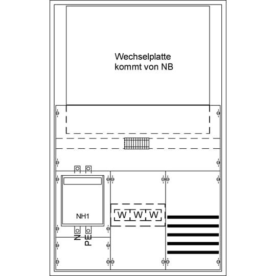 Striebel & John, Verteilerschrank Zubehör, STR KS4218 M-Schrank fÃ¼r WP 3/4