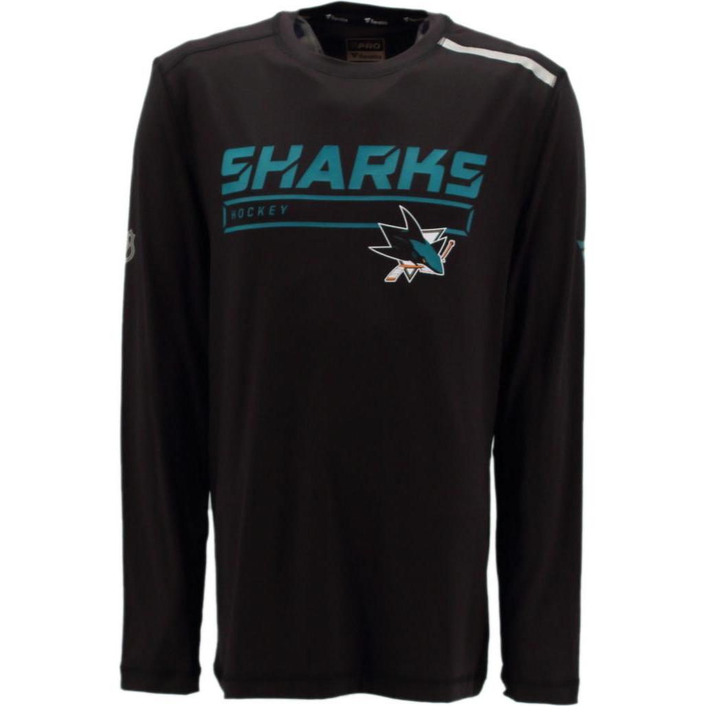 Fanatics, Herren, Sportshirt, NHL San Jose Sharks Longsleeve Shirt MA26127A2GE45T (XL), Schwarz, XL