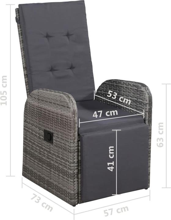 Actual product image vidaXL Gartenstuhl