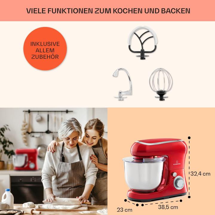 Actual product image Klarstein Bella, Red (1300 W, 5 l)