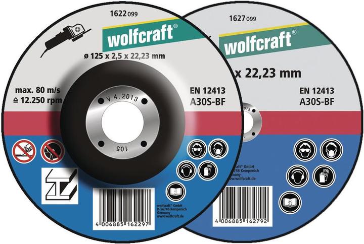 Immagine prodotto wolfcraft wolfcraft 1 disco da taglio Met. co. ø125x2,5x22,2mm