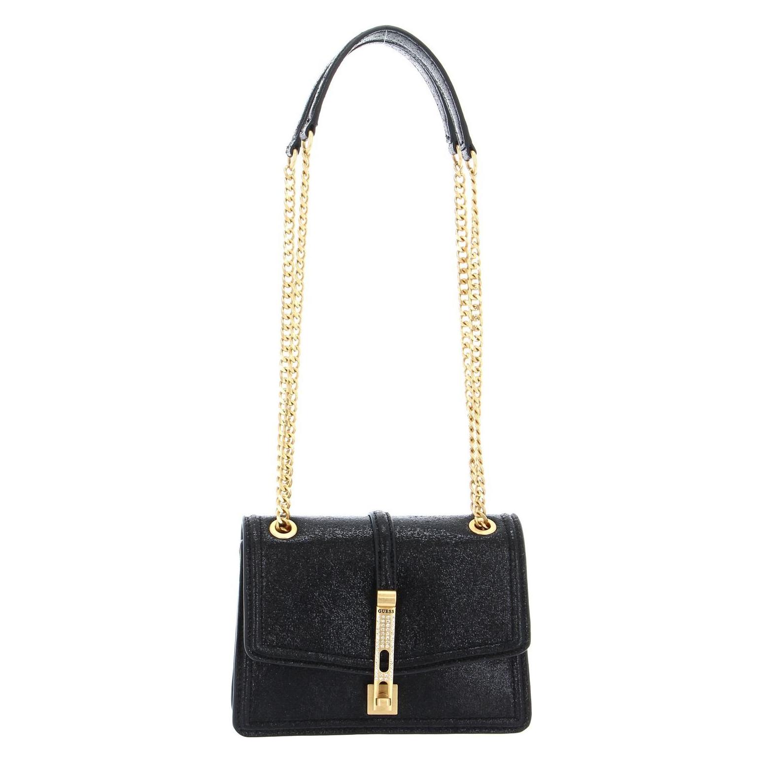 Guess, Damen, Handtasche, Gilded Glamour Mini Xbody Bag, Schwarz