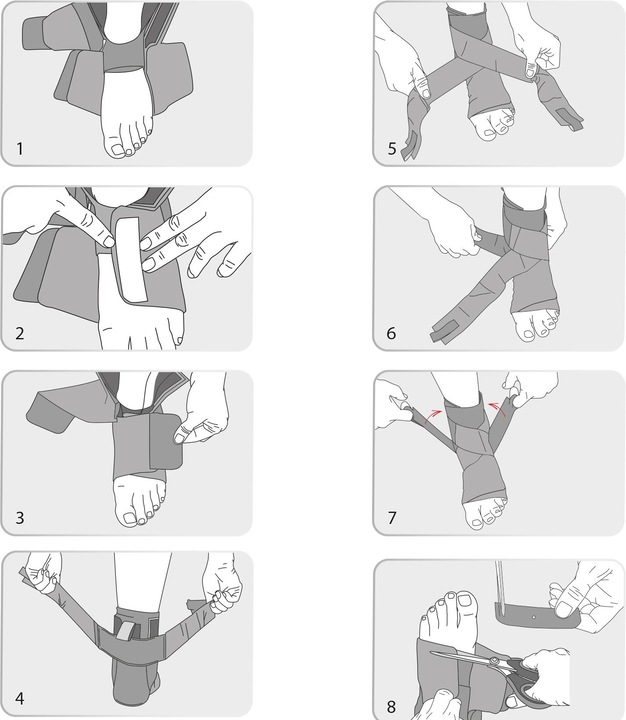 Actual product image BioSkin AFTR DC Ankle Brace (XL, XXL)