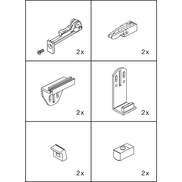 Produktbild HAWA Schiebetürbeschläge -CLIPO 15 H, Forslide
