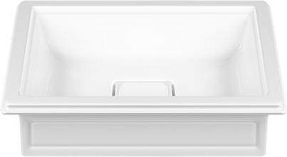 Actual product image Gessi Eleganza countertop sink, 560 x 420mm, Cristalplant (matt white), 46805516 (495 mm, 560 mm)