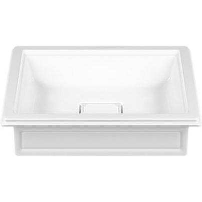Gessi, Waschbecken, Eleganza Aufsatzbecken, 560 x 420mm, Cristalplant (mattes Weiss), 46805516 (495 mm, 595 mm)