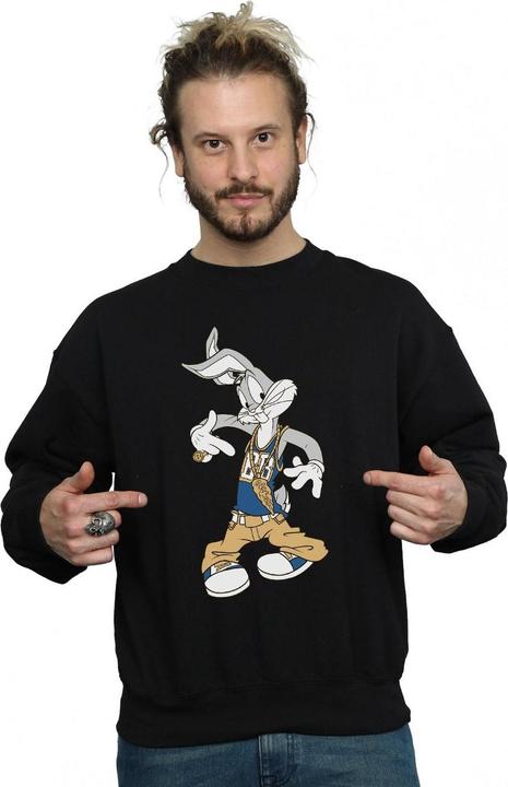 Actual product image Looney Tunes Mens Rapper Bugs Bunny Sweatshirt (3XL)