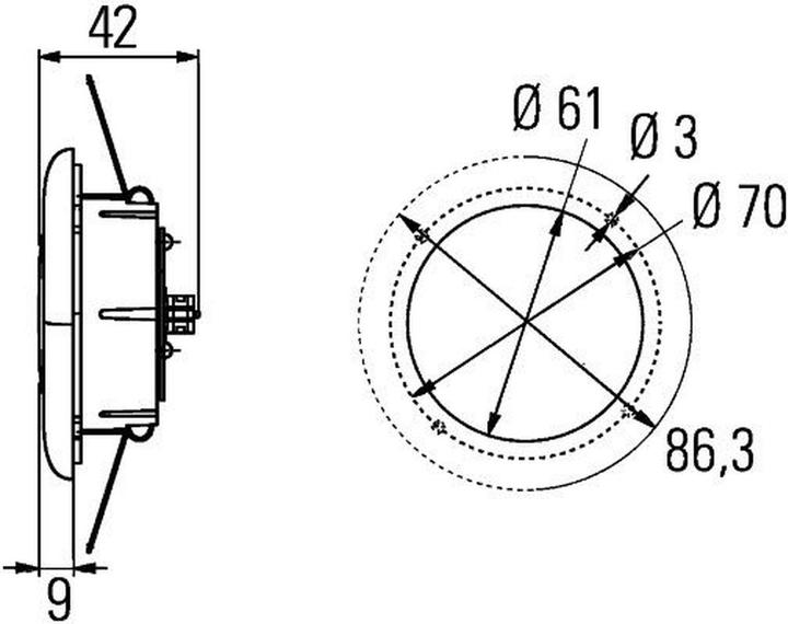 Image du produit Hella Lampe d'intérieur LED pour VDL