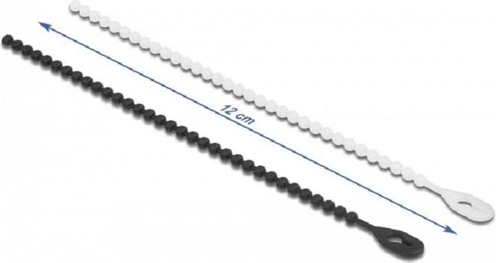 Produktbild Delock Blitzbinder wiederverwendbar L 120 x B 3,6 mm 100 Stück (Knotenband, 120 mm, 100 Stk.)
