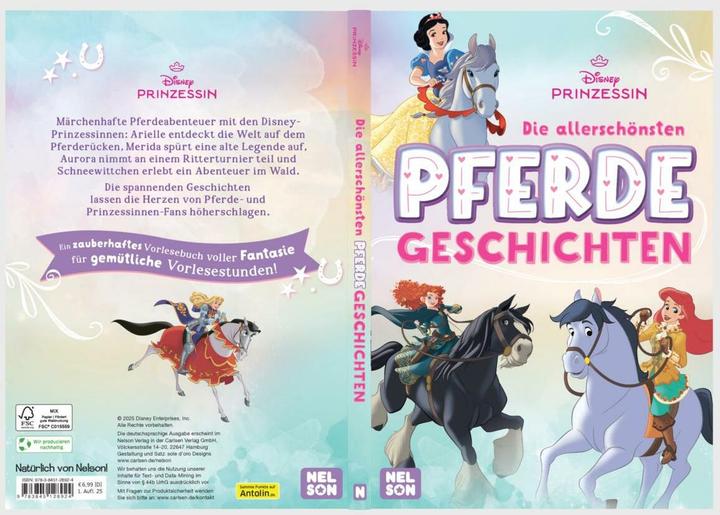 Produktbild Disney Prinzessin: Die allerschönsten Pferdegeschichten (Deutsch, 2025)