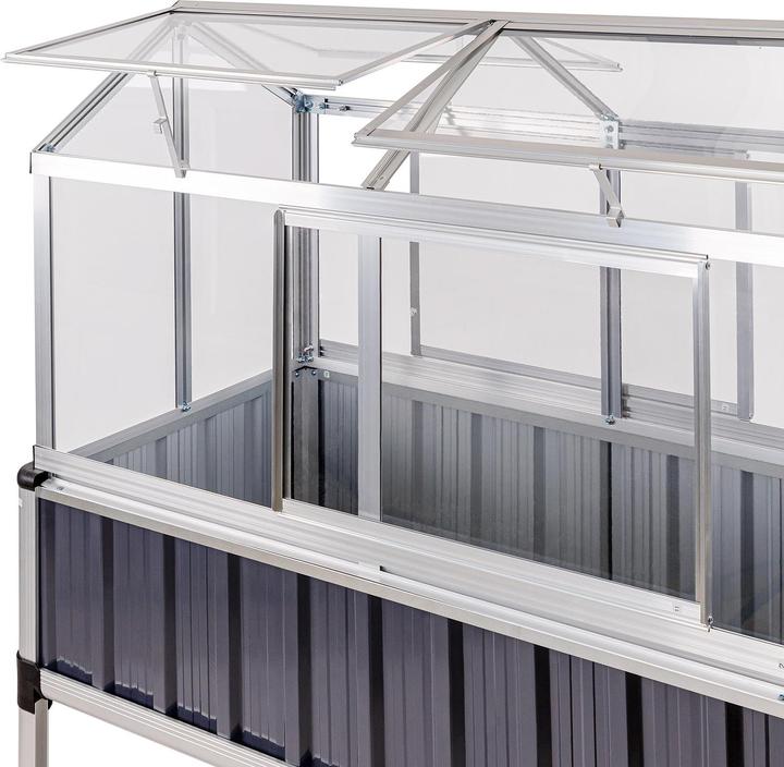 Produktbild Dema Hochbeet Eden 114x61x129cm mit Gewächshausaufsatz