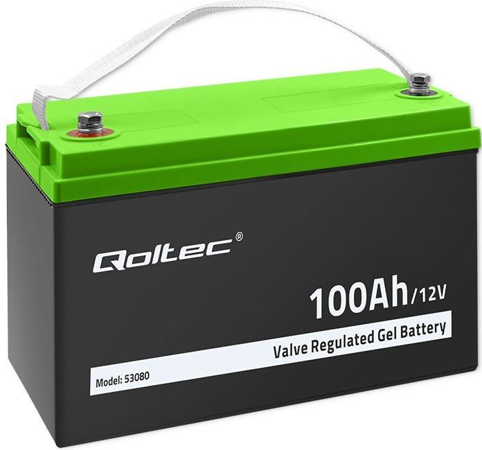 Immagine prodotto Qoltec 53080 Batteria al gel 12V 100Ah (12 V, 100 Ah)