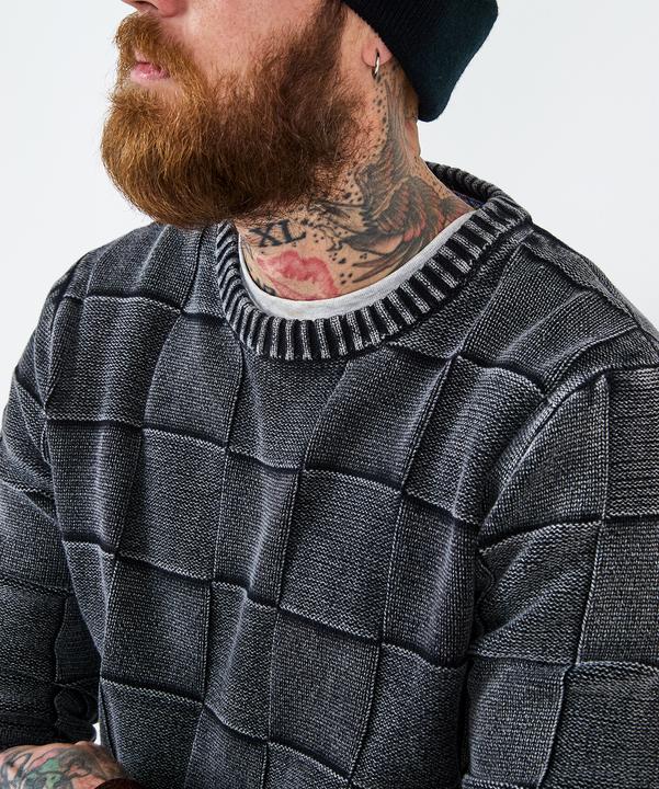 Actual product image Joe Browns Acid Wash Checked Jumper (S)