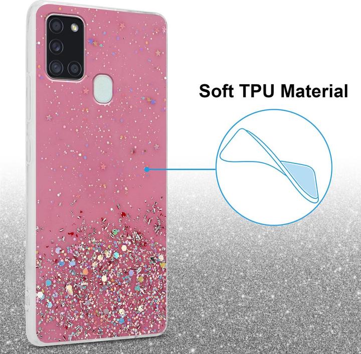 Produktbild Cadorabo TPU Cover funkelnder Glitter (Samsung Galaxy A21s)