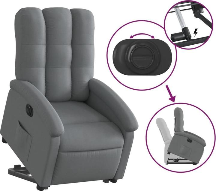 Image du produit vidaXL Relaxsessel mit Aufstehhilfe