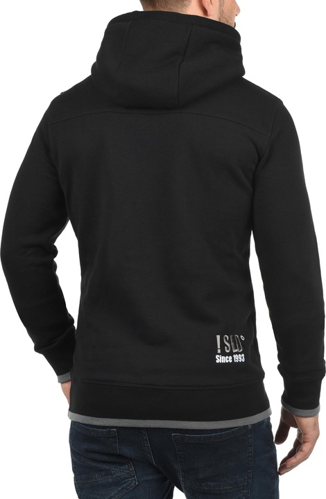 Actual product image Solid BenjaminHood Pile Men's Hoodie Hooded Sweatshirt Jumper With Teddy Fleece With Hood With Teddy (S)