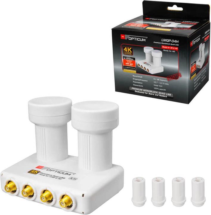 Actual product image Opticum LMQP-04 (Twin LNB, 40mm)