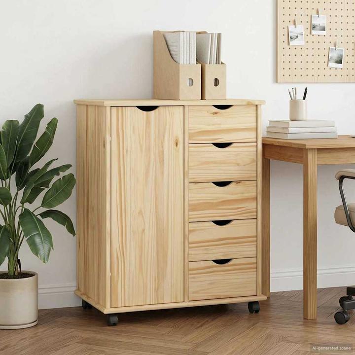 Produktbild vidaXL Rollschrank (63.50 x 39 x 79 cm)