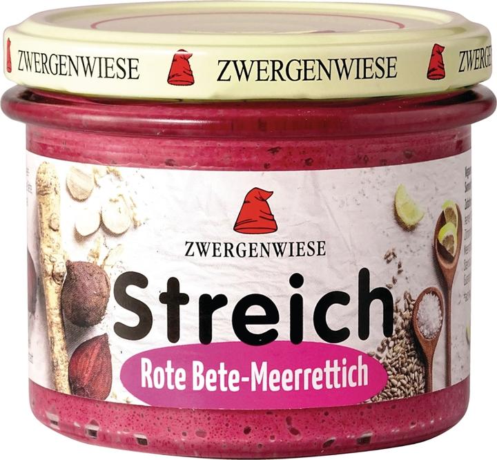 Produktbild Zwergenwiese Streich Rote Beete-Meerrettich Bio (180 g)