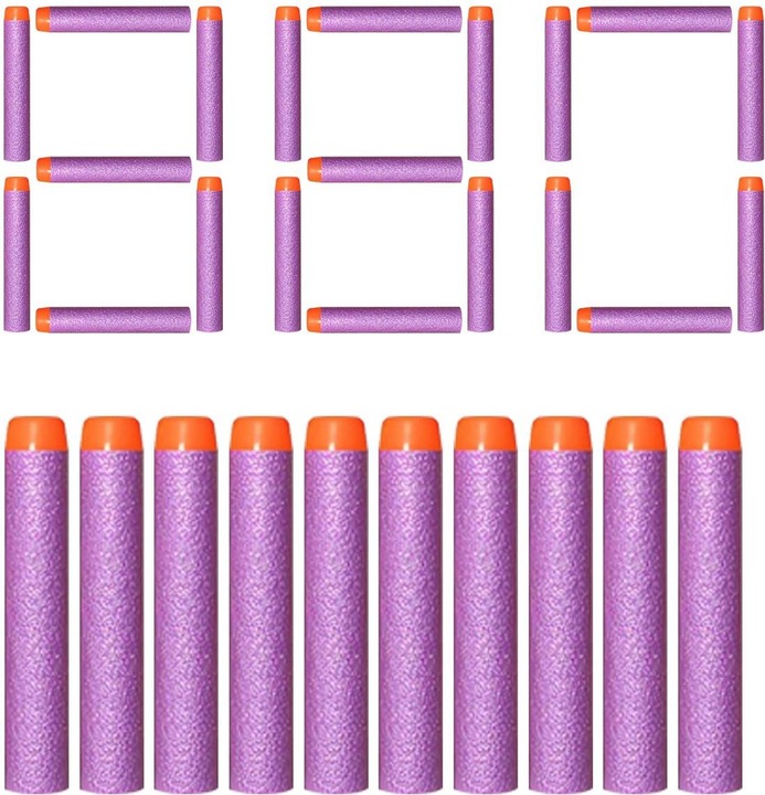 Produktbild König Design 880 Soft Nachfüll Foam Darts Pfeile Elite Clip für NERF N-Strike Ersatzpfeile