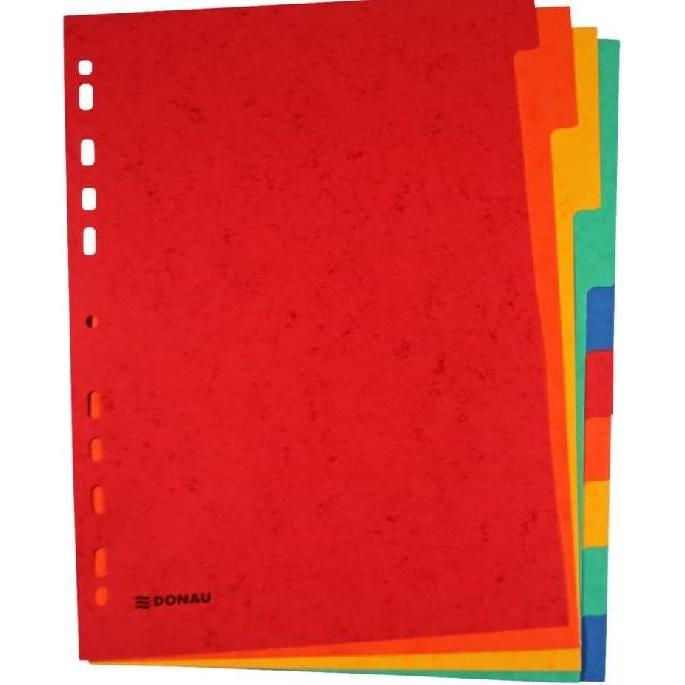 Donau, Ordner Zubehör, Register A4 10-teilig mehrfarbig