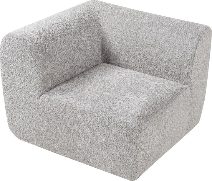 Actual product image En.Casa Sofa-Modul Hurvas Eckelement Bouclé Grau (Corner sofa)
