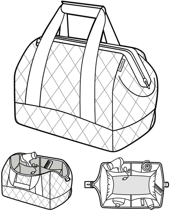 Produktbild reisenthel Schultertasche Allrounder M Rhombus midnight