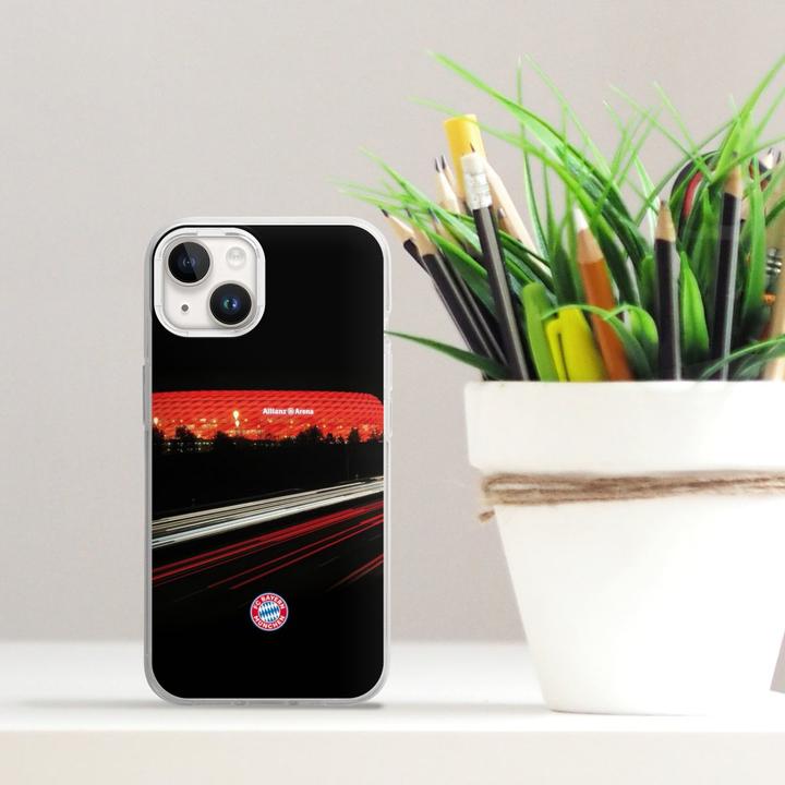 Produktbild DeinDesign Silikon Hülle für Apple iPhone 14 Handyhülle Case Smartphone Schutzhülle FC Bayern München FCB (Apple iPhone 14)