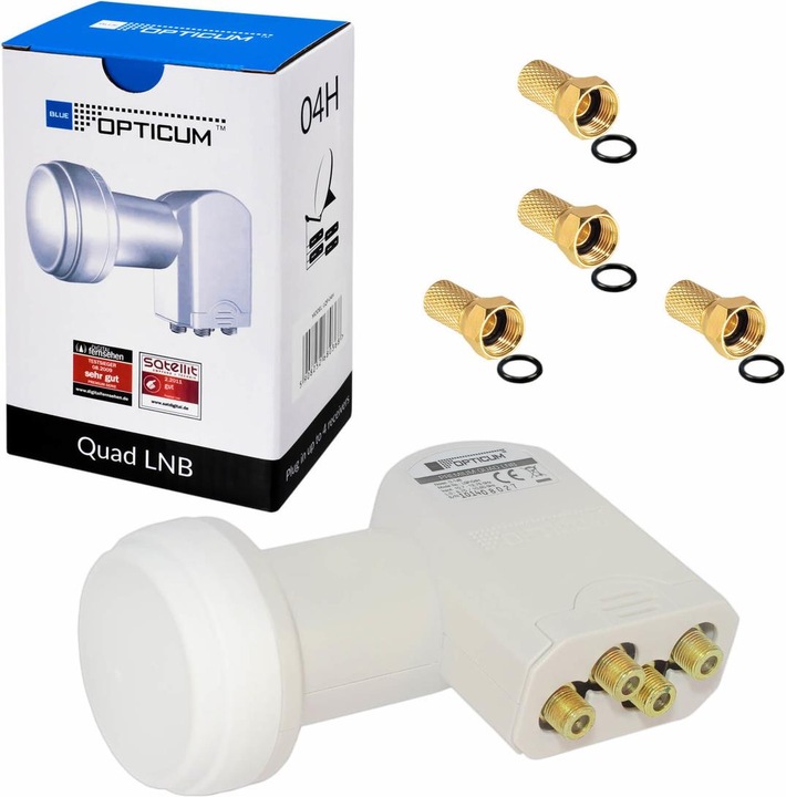 Actual product image Opticum LQP-04H (Quad LNB, 40mm)