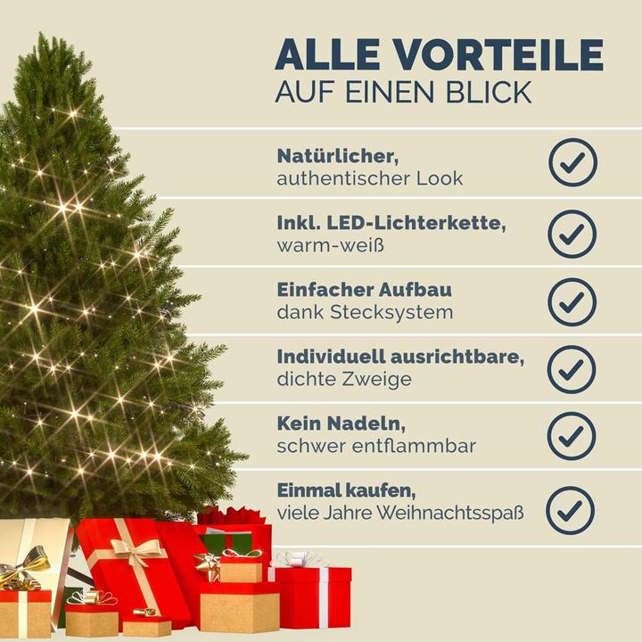 Nutritional values and ingredients Casaria Christmas tree (140 cm)