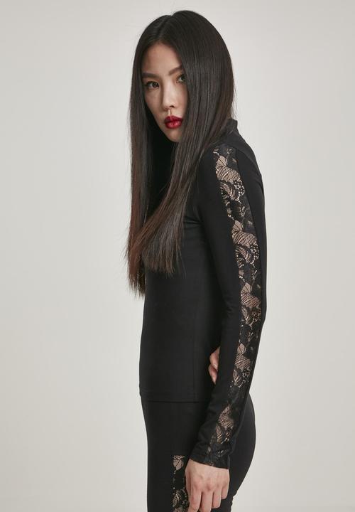 Image du produit Urban Classics Ladies Lace Striped LS (XS)