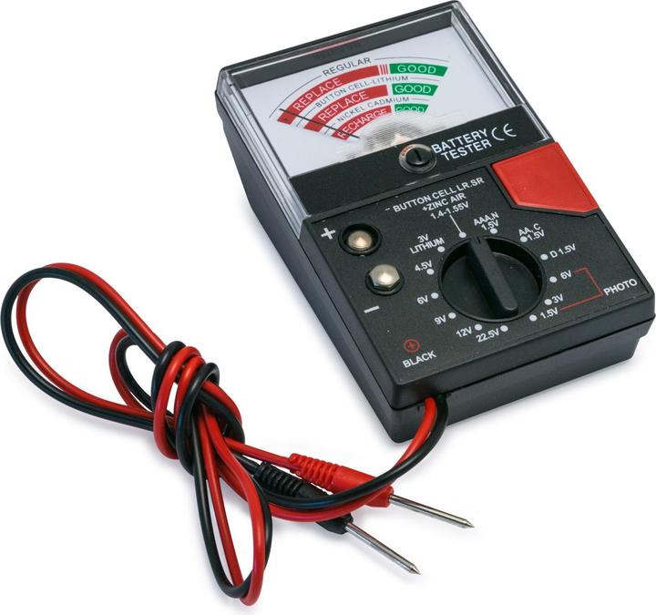 Produktbild AccuCell Universal Batterie Tester für viele Knopfzellen und Batterien