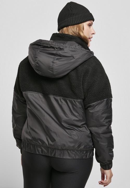Image du produit Urban Classics Ladies Sherpa Mix Pull Over Jacket (3XL)