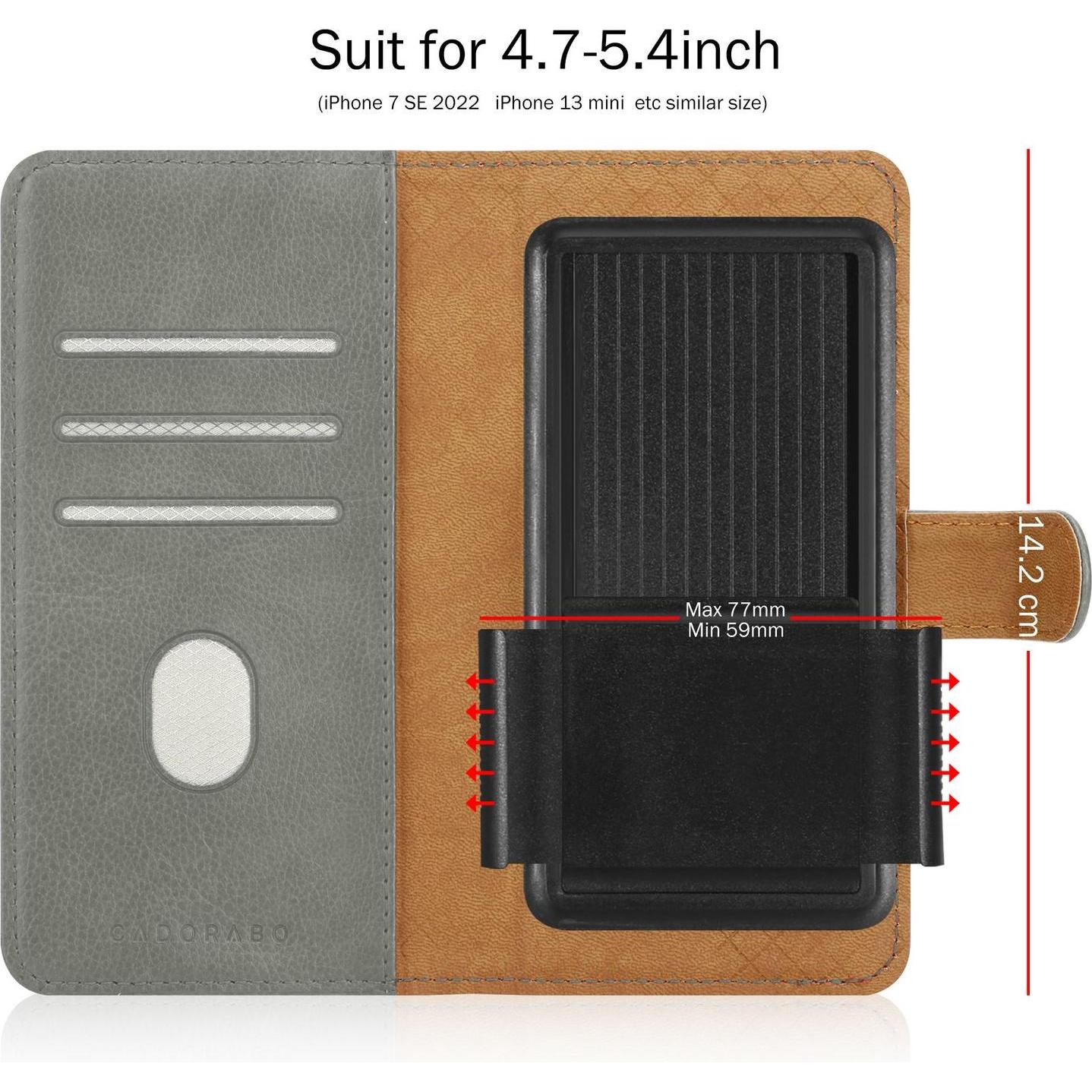 Thumbnail - Cadorabo Hülle für LG OPTIMUS 4X HD Book Case Style (Optimus 4X HD), Smartphone Hülle, Grau