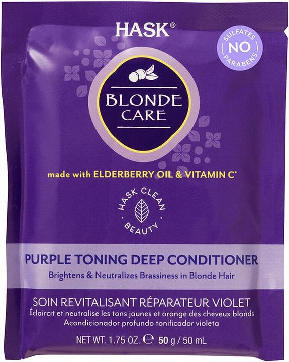 Produktbild Hask Blonde Care Violet Toning Conditioner 50ml (50 ml)